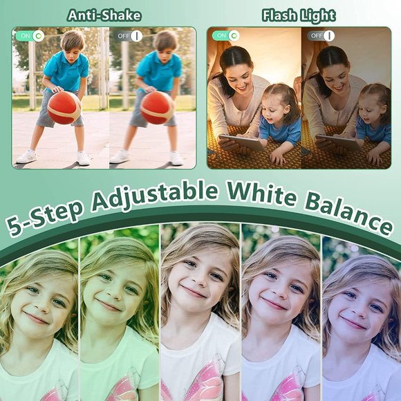 NEW Nsoela Digital Camera FHD 1080 44MP Point and Shoot in Green - Picture 4 of 6